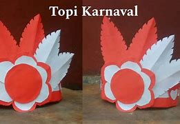 Topi Merah Putih Dari Kertas Karton